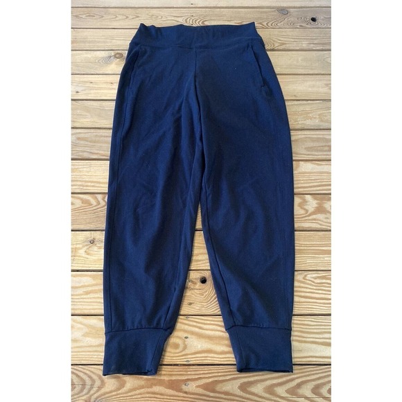 Pink Active High Waist Joggers Size Medium Women’s Black - Picture 1 of 8